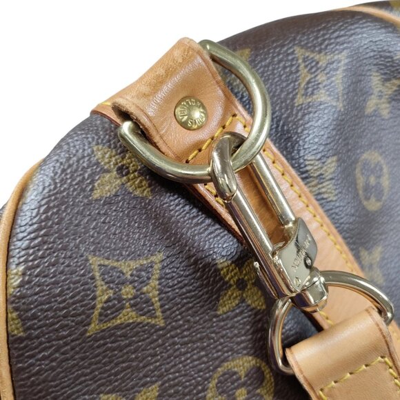 756737BJ (EH) Louis Vuitton Travel Bag Keepall Bandouliere 55 Brown Monogram - Picture 9 of 13